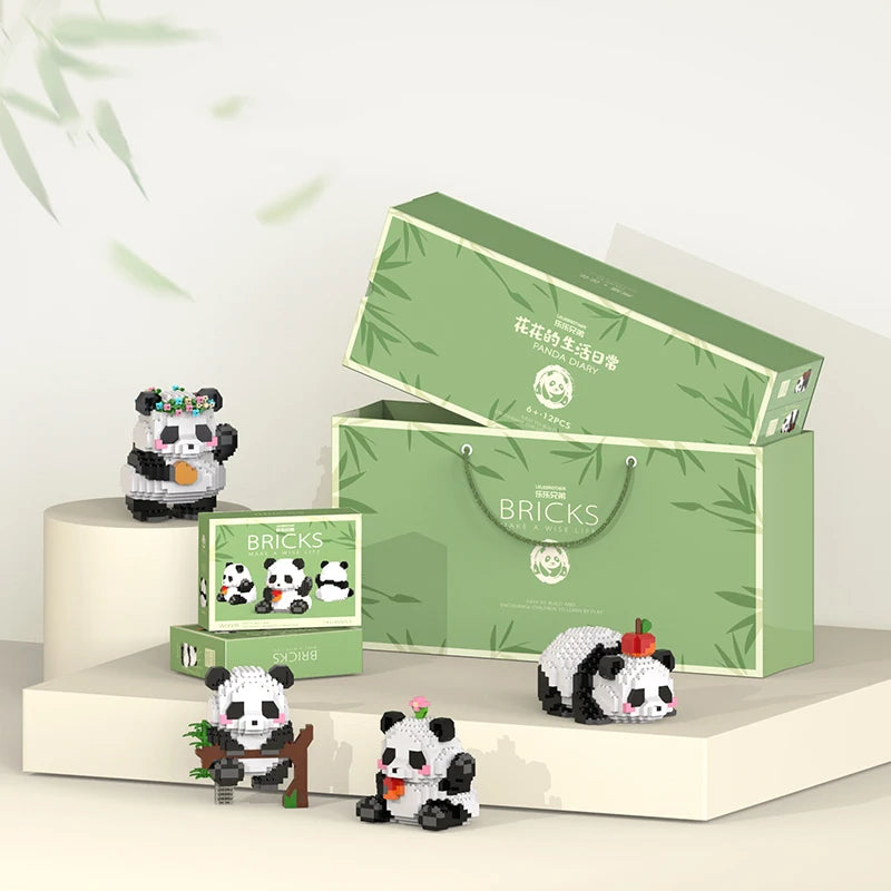 Premium Mini Panda Building Block Kit (DIY Model)