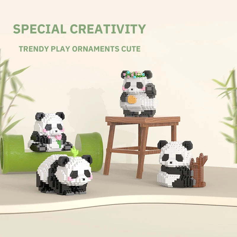Premium Mini Panda Building Block Kit (DIY Model)