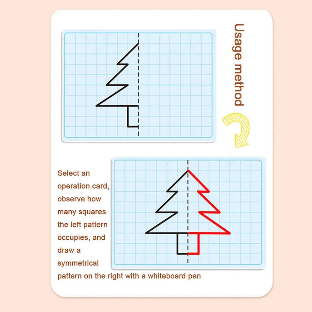 Premium Creative Lattice Symmetrical Drawing Toddler Fine Motor - Ages 3+