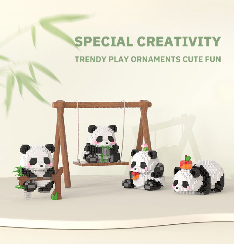 Premium Mini Panda Building Block Kit (DIY Model)