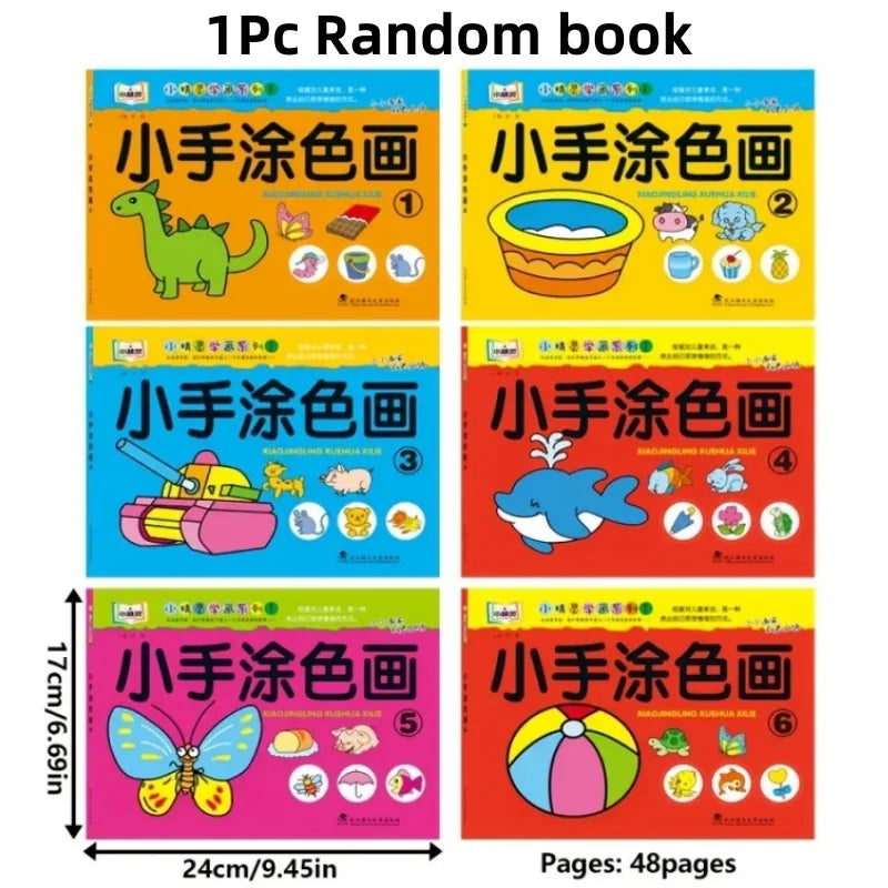 Premium Step-by-Step Painting & Coloring Book for Kids - Progressive Art Guide,