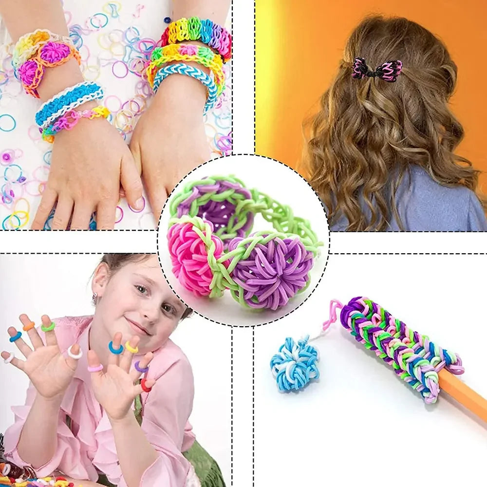 Premium 600 High Elastic Candy Color Loom Rubber Band DIY Knitted Bracelet Neckl