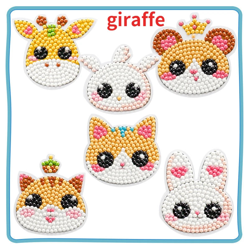 Premium Child Diamond DIY Painting Sticker Set Toys Colorful Cartoon Sticker Han
