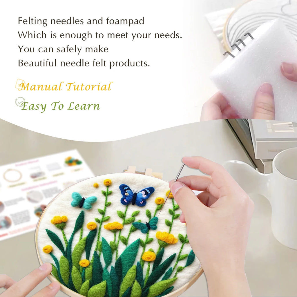 Needle Felting Starter Kit - Craft Set with Tools, Ages 3+ (Creative Play)