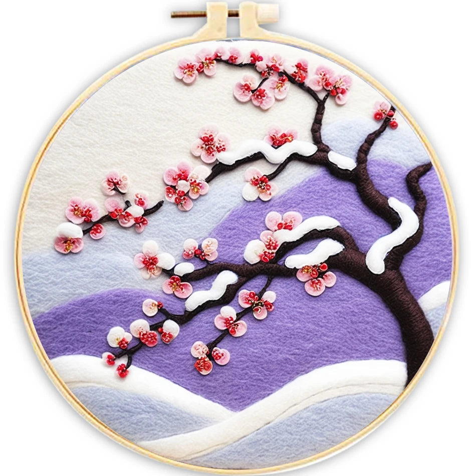 Needle Felting Painting Kit for Beginners (Bird & Tree)
