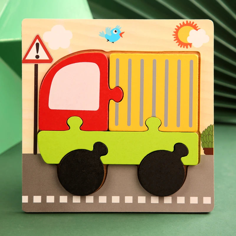 Wooden Color & Shape Matching Puzzle for Kids