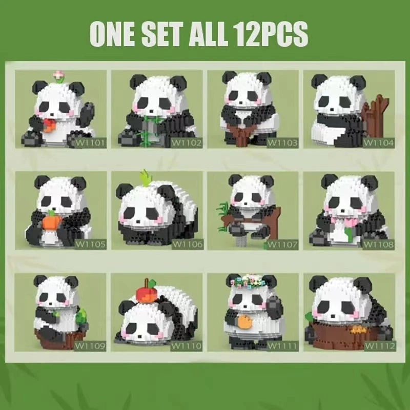 Premium Mini Panda Building Block Kit (DIY Model)