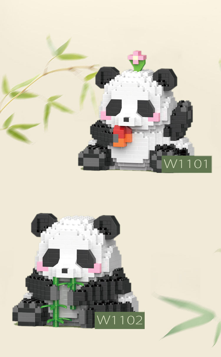 Premium Mini Panda Building Block Kit (DIY Model)