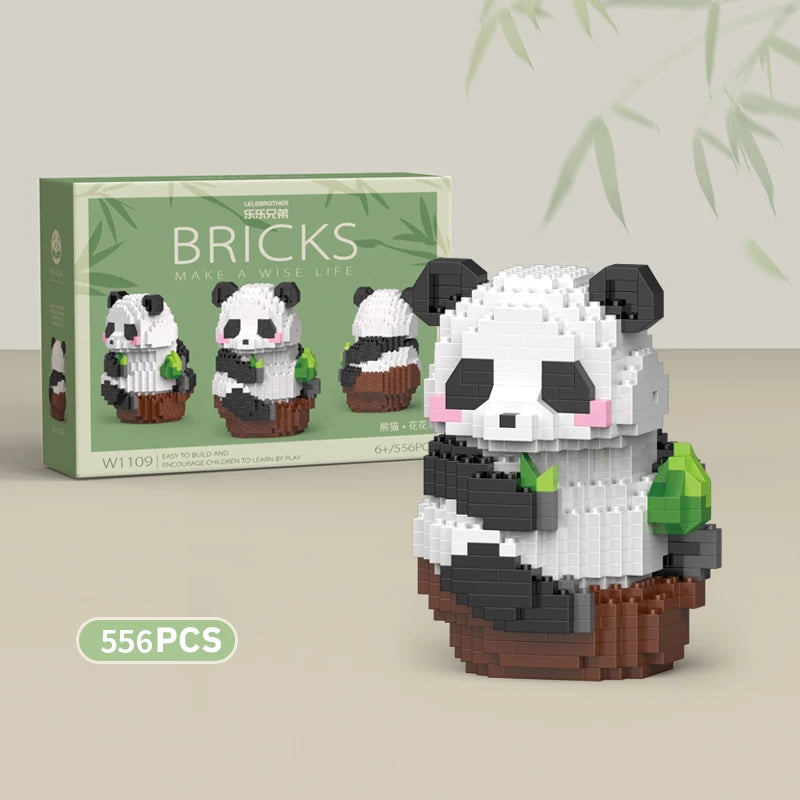 Premium Mini Panda Building Block Kit (DIY Model)