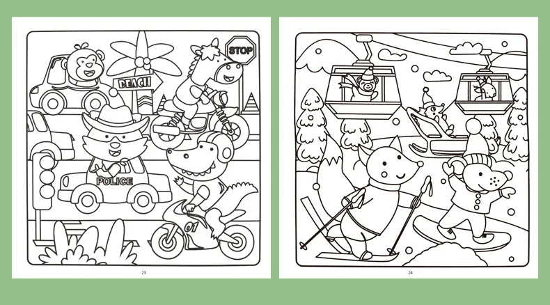 Premium Cozy Friends Coloring Book for Kids - Cute & Comfy Art Pages, Ages 6+