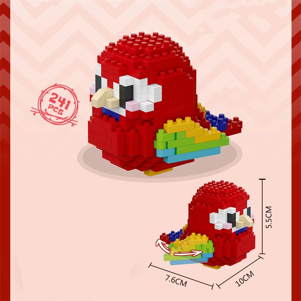 Premium Parrot Micro Blocks Set - Creative Building Toy for Kids, CE Certified