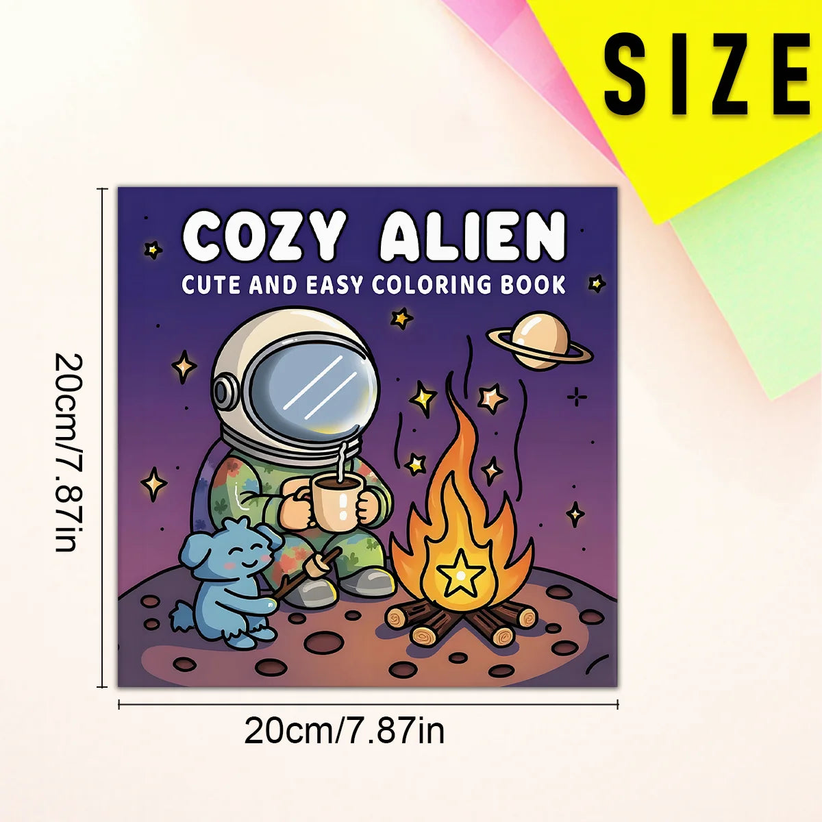 Premium Cozy Alien Coloring Book (24 Pages) for Relaxation