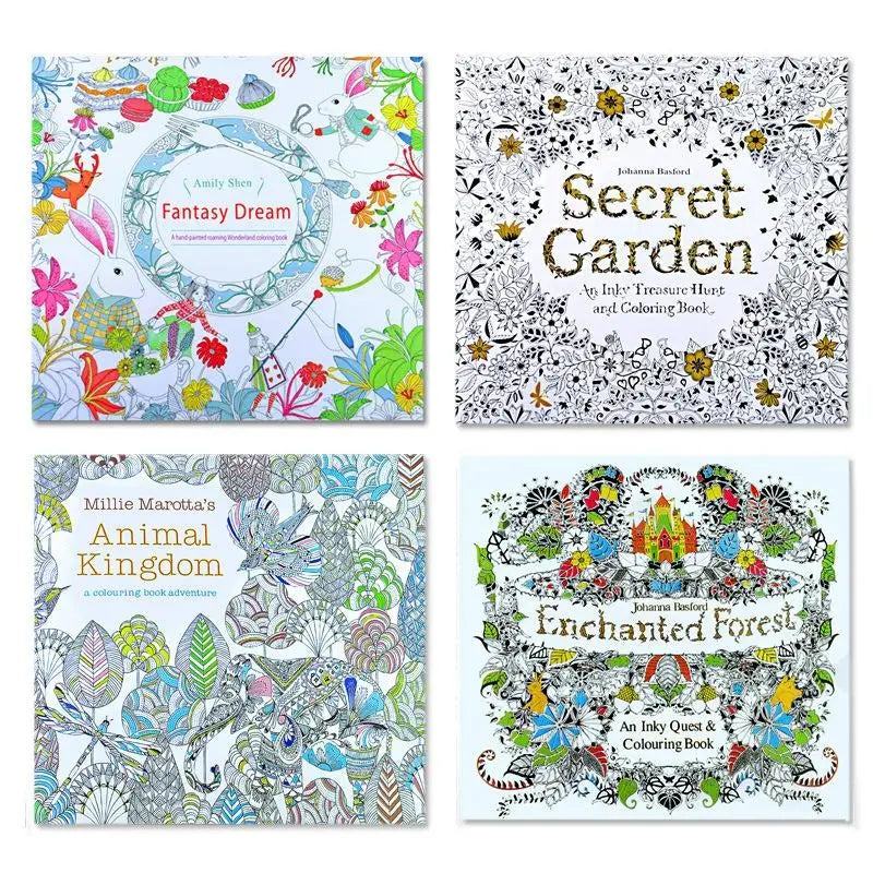 Premium Kids Coloring Pencil Drawing Book (12 Sheets/24 Pages)