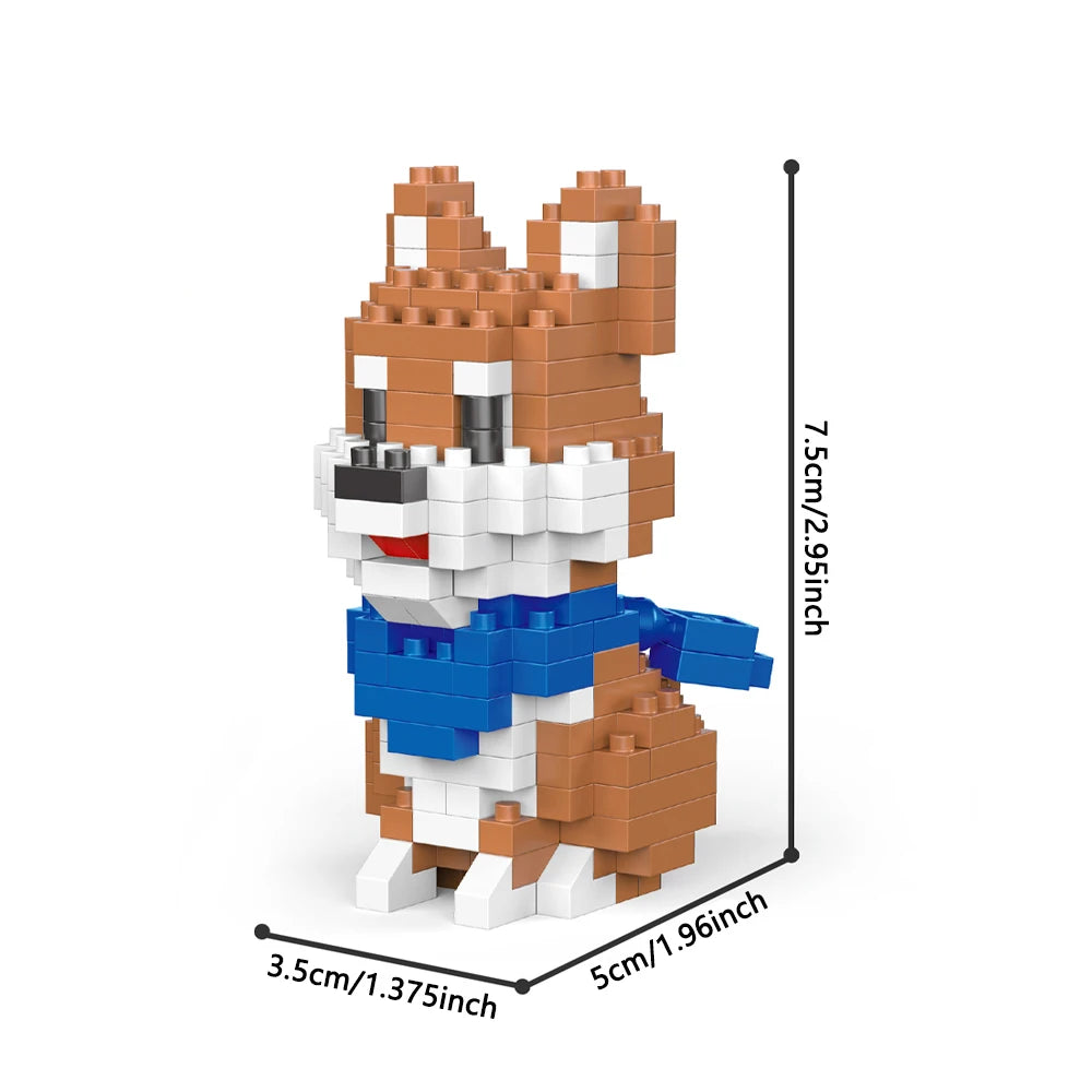 Premium Micro Mini Building Blocks Toys Dog Squad Provides Children With Fun Bui