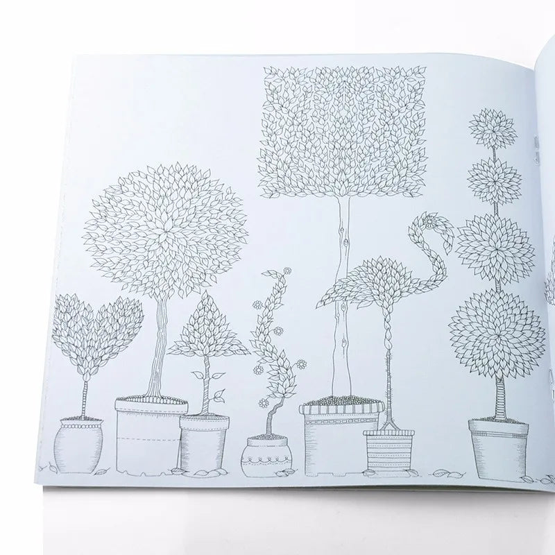 Premium 24 Pages Coloring Book for Children Adult Relieve Stress Kill Time DIY P