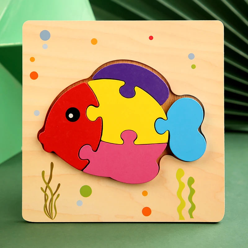 Wooden Color & Shape Matching Puzzle for Kids