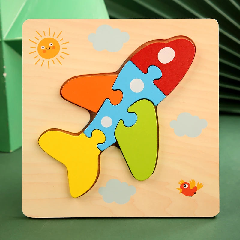 Wooden Color & Shape Matching Puzzle for Kids