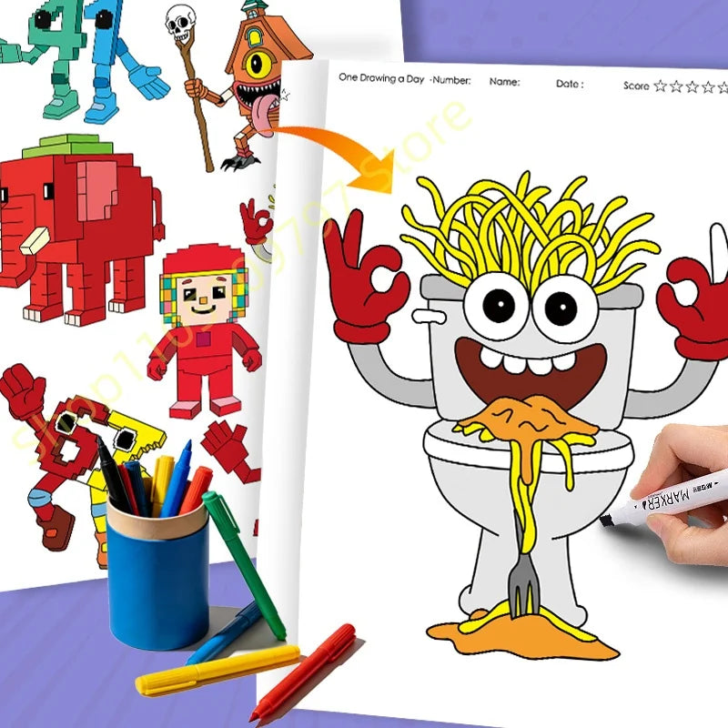 Premium 67-Piece Kids Coloring & Drawing Book Set - Activity Pack, Ages 6+