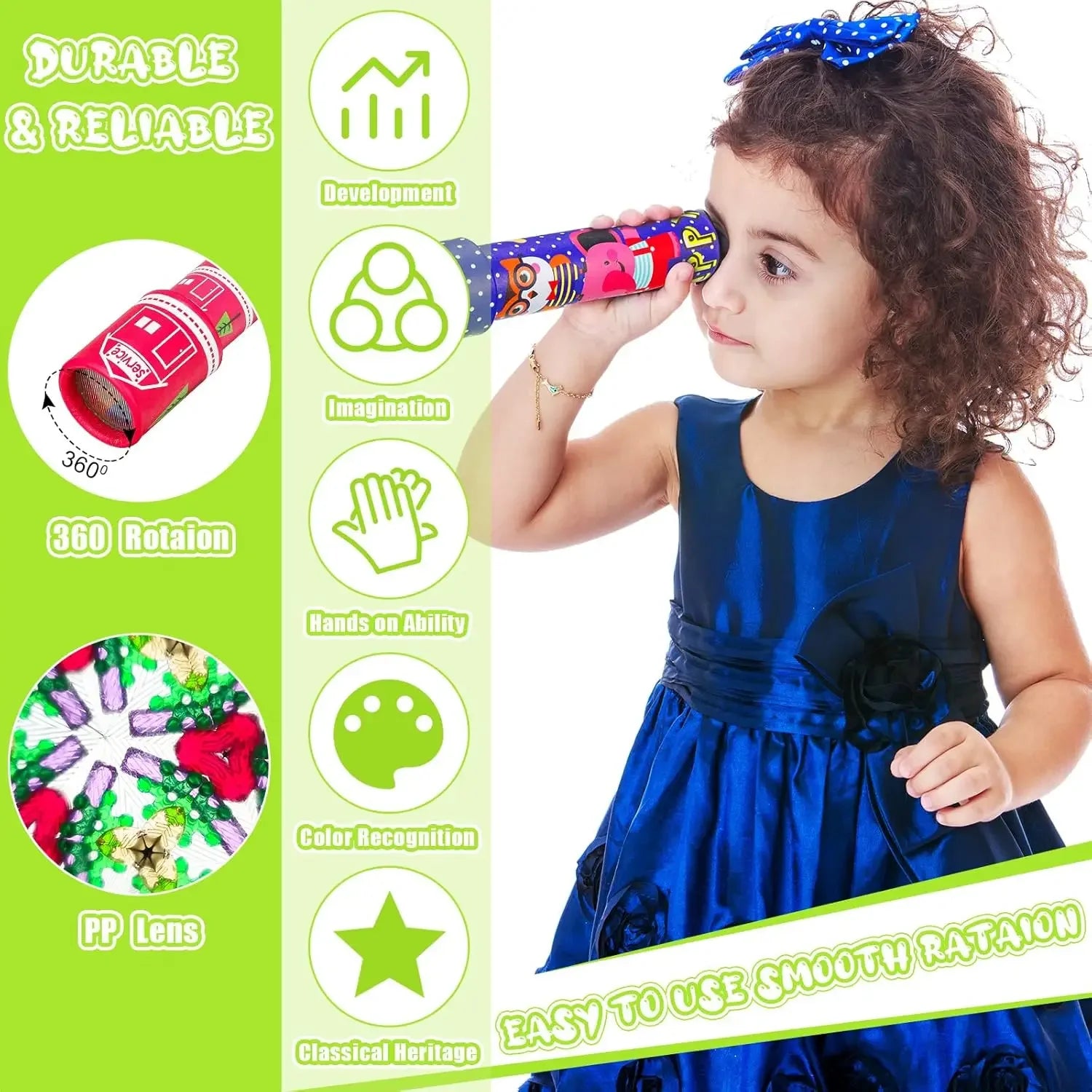 Classic Cardboard Kaleidoscope Toy for Kids