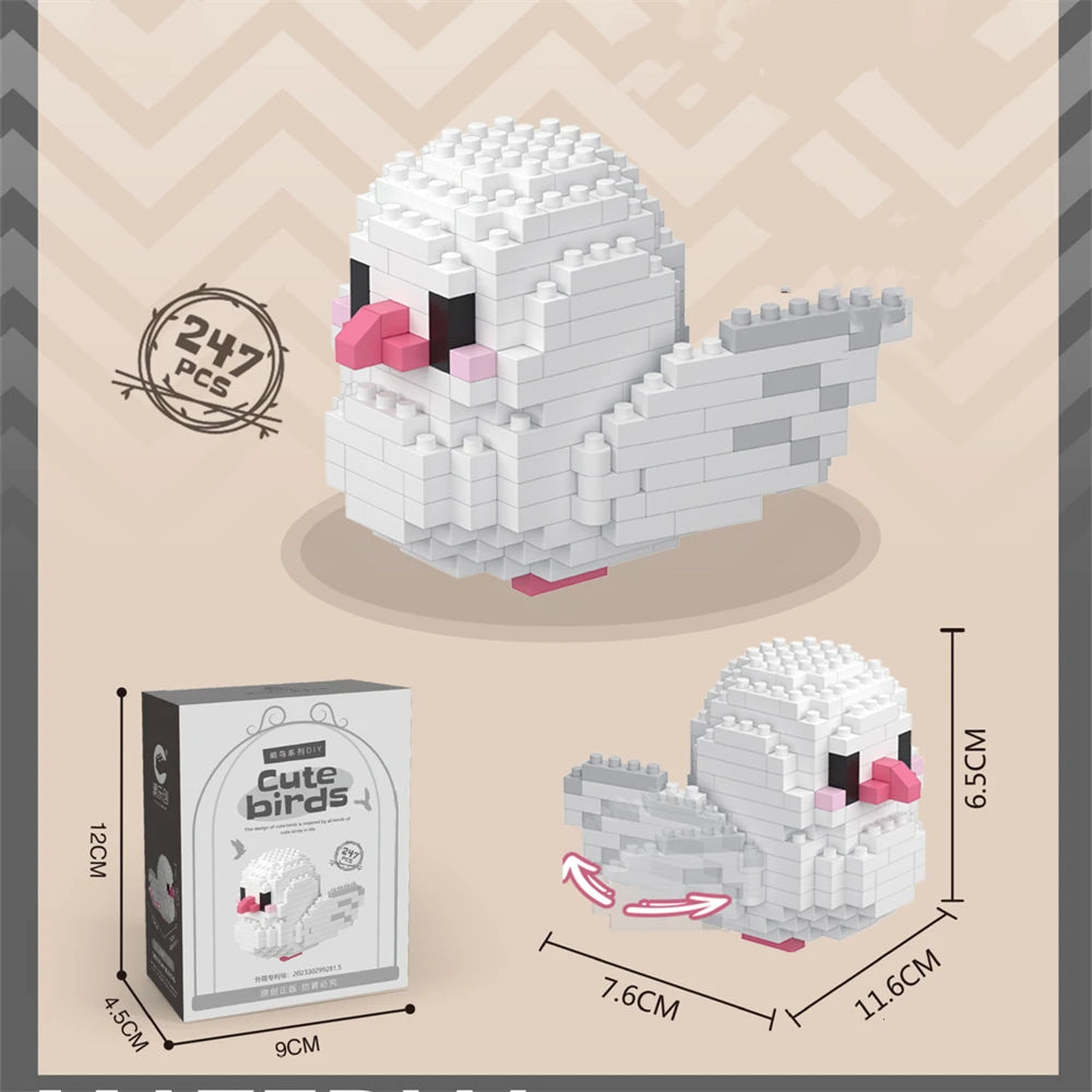 Premium Parrot Micro Blocks Set - Creative Building Toy for Kids, CE Certified