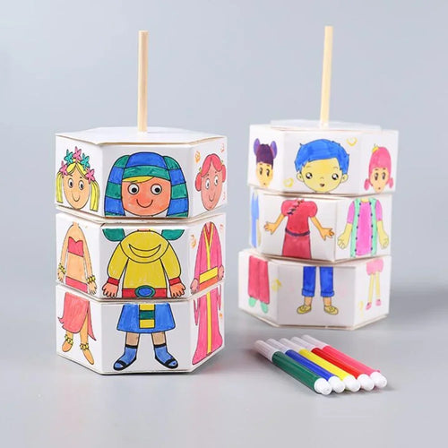 Children's DIY Craft Toys Novelty Painting Drawing Toys Color Filling Paper
