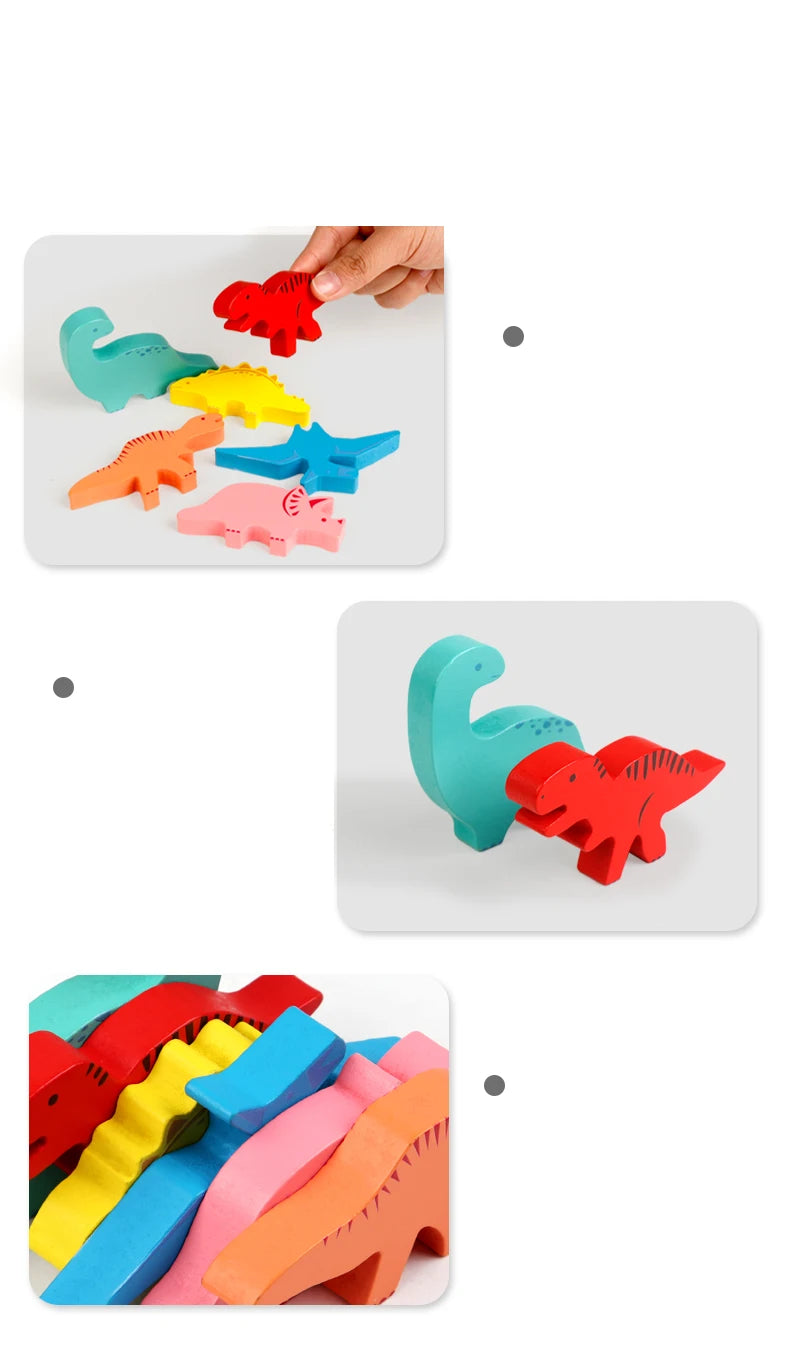 Premium Dinosaur Building Blocks Set - STEM Construction Toy, Ages 3+