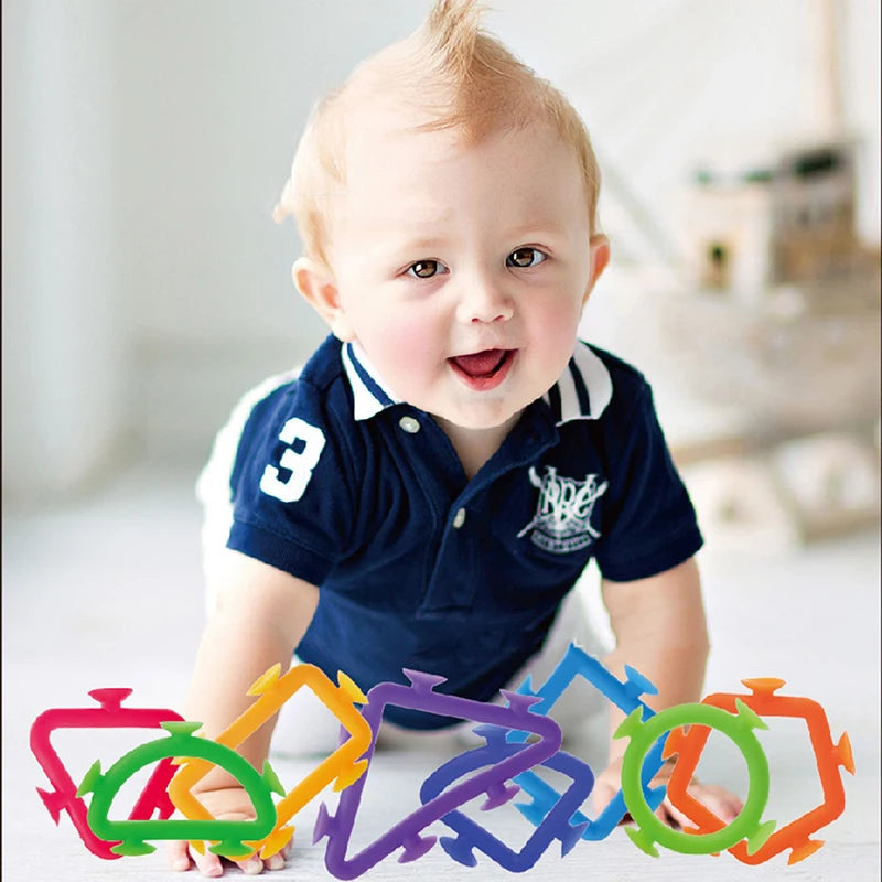 Premium Silicone Sucker Building Blocks Set - STEM Construction Toy, Ages 3+