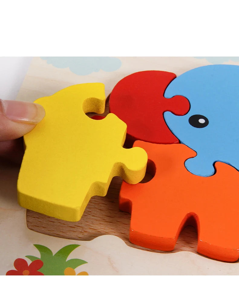 Wooden Color & Shape Matching Puzzle for Kids