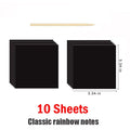Holographic Rainbow Scratch Paper Art Mini Notes Cards Bulk Party Favor Art
