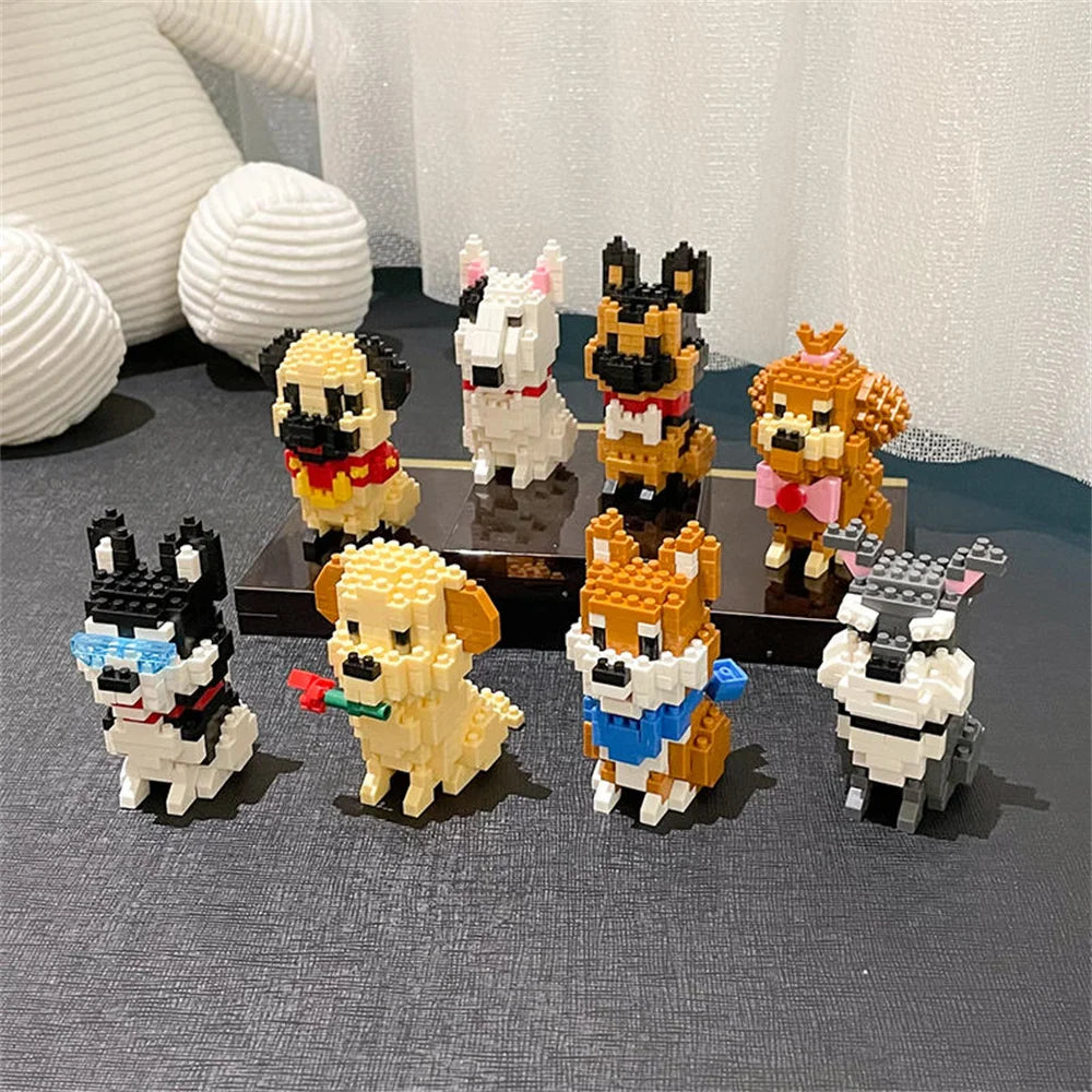 Premium Micro Mini Building Blocks Toys Dog Squad Provides Children With Fun Bui