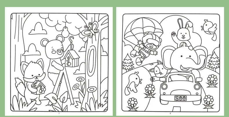 Premium Cozy Friends Coloring Book for Kids - Cute & Comfy Art Pages, Ages 6+
