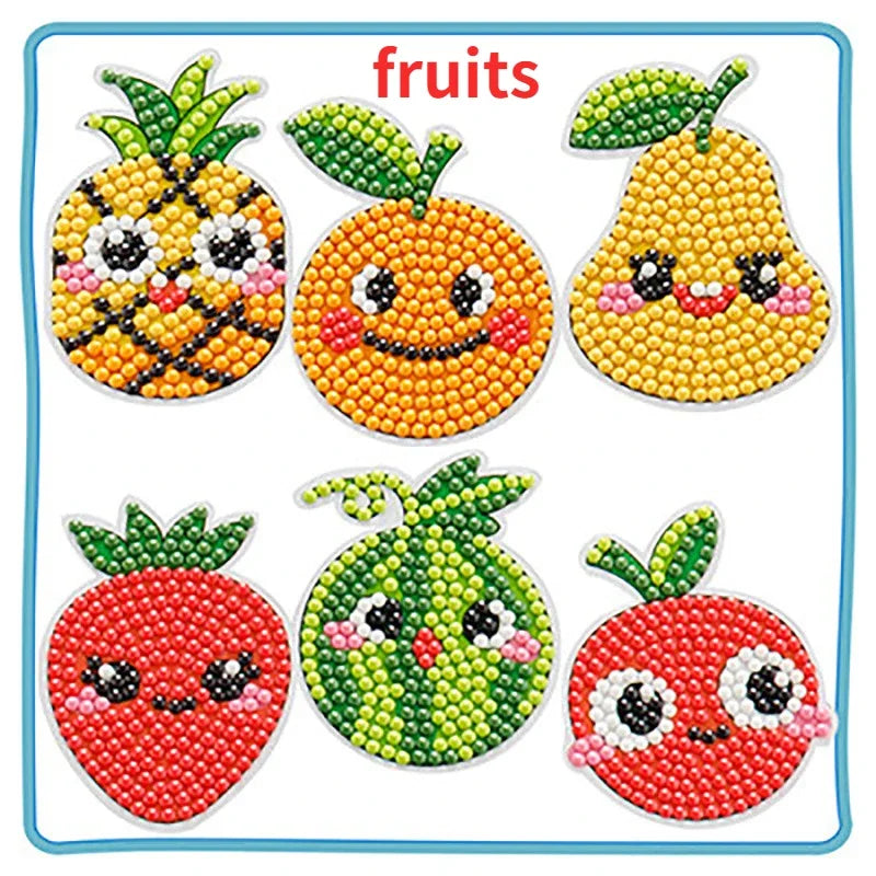 Premium Child Diamond DIY Painting Sticker Set Toys Colorful Cartoon Sticker Han