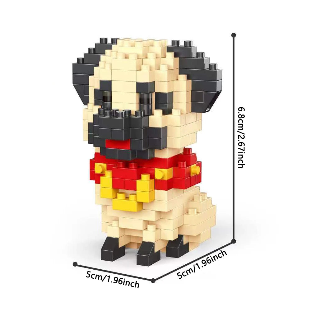 Premium Micro Mini Building Blocks Toys Dog Squad Provides Children With Fun Bui