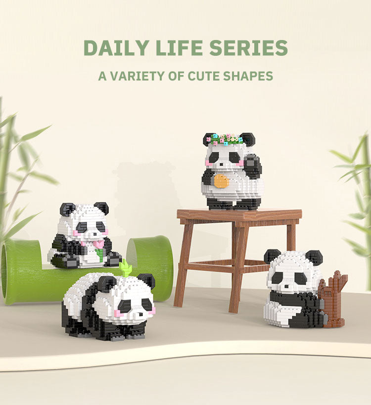 Premium Mini Panda Building Block Kit (DIY Model)