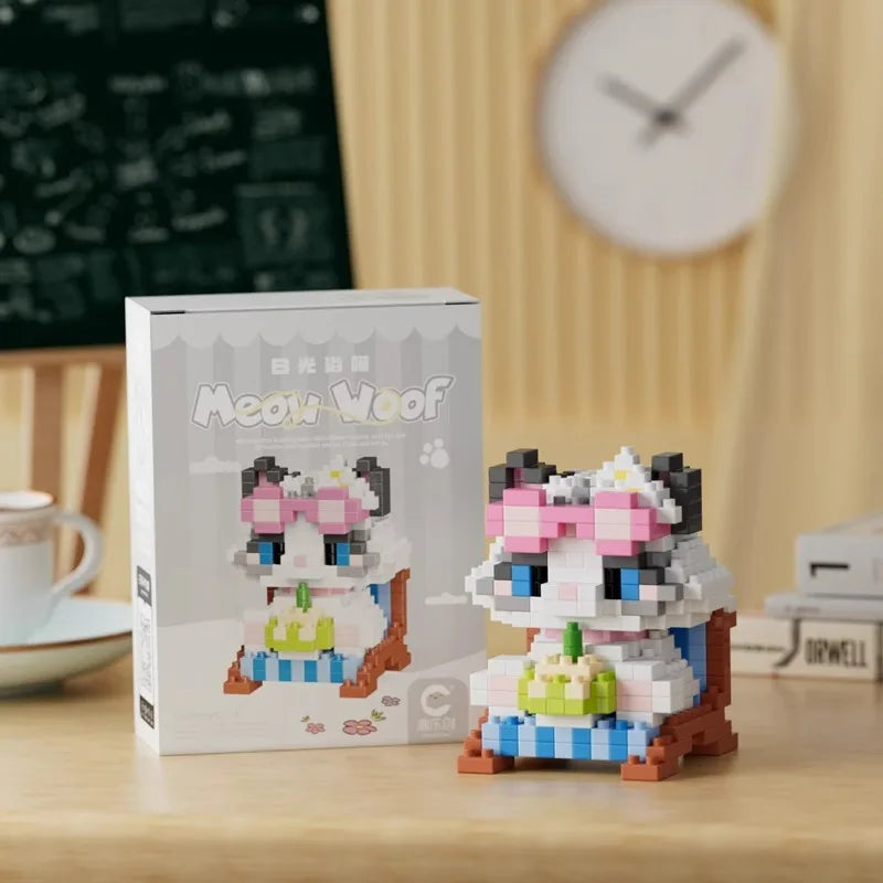 Premium New Children's Micro-particle Building Blocks, Animal Cartoon Dolls Crea
