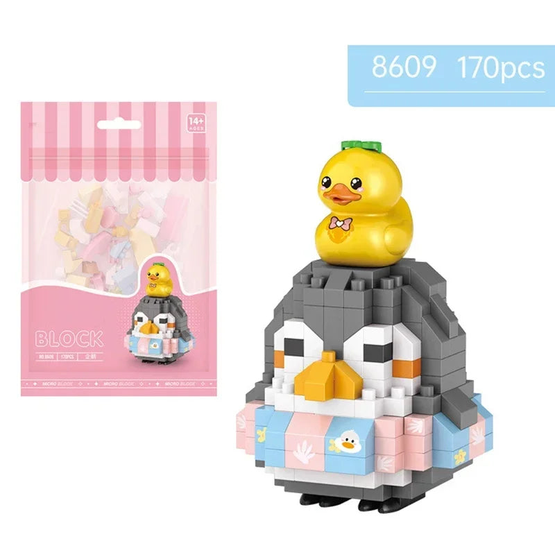 Premium Cute Animal Building Blocks DIY Cartoon Puppy Pet Cat Assembling Bricks