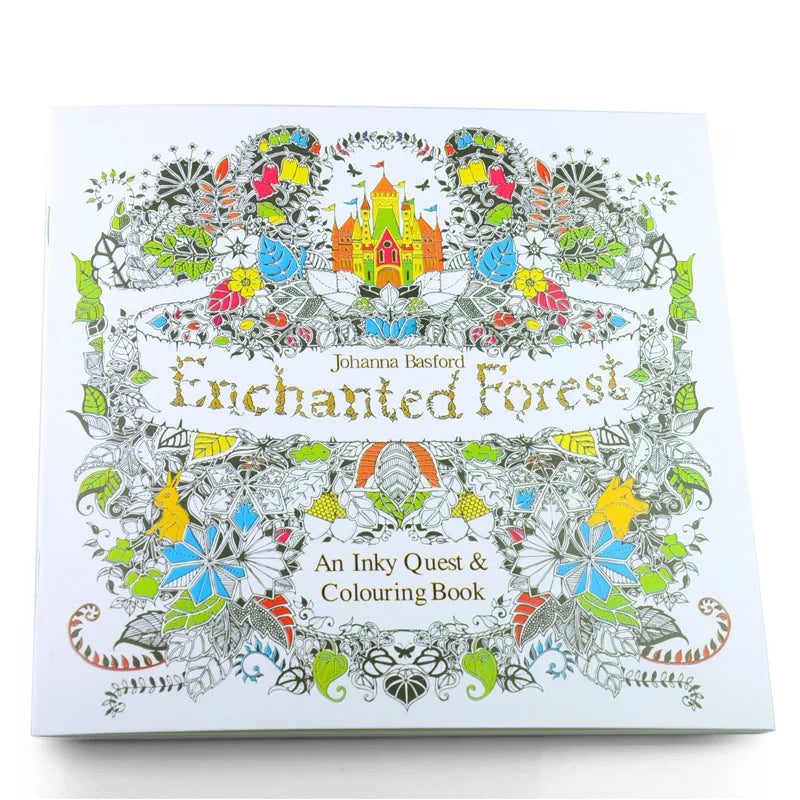 Premium 24 Pages Coloring Book for Children Adult Relieve Stress Kill Time DIY P