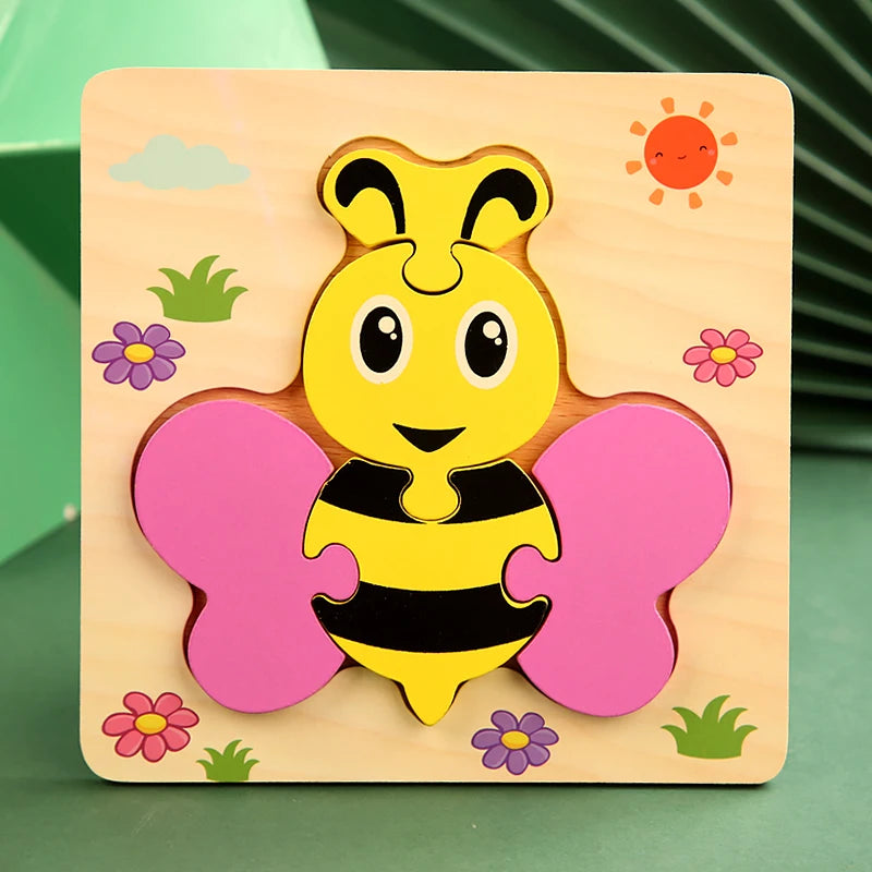 Wooden Color & Shape Matching Puzzle for Kids