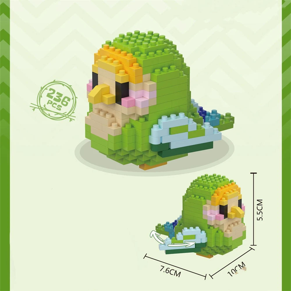 Premium Parrot Micro Blocks Set - Creative Building Toy for Kids, CE Certified