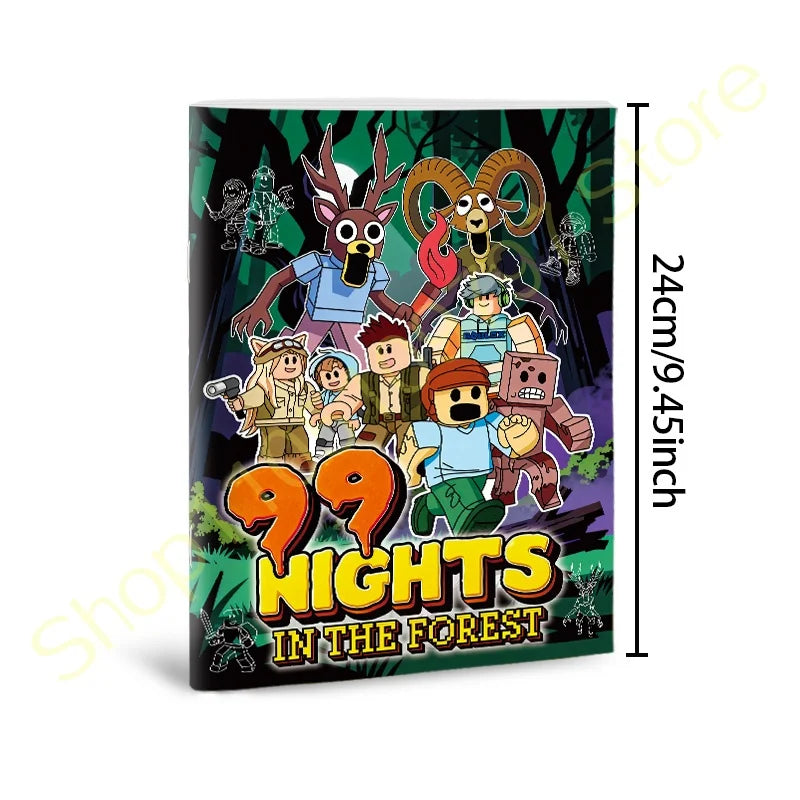 Premium 99 Nights in the Forest Coloring Book - Deer & Woodland Scenes for Adult