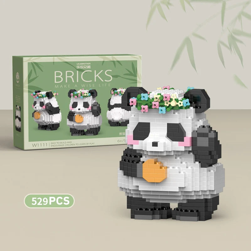 Premium Mini Panda Building Block Kit (DIY Model)