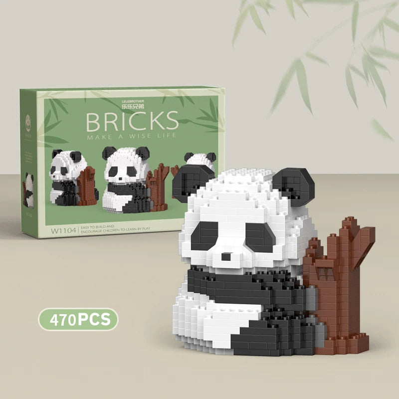Premium Mini Panda Building Block Kit (DIY Model)