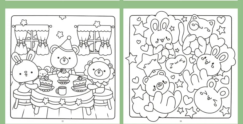 Premium Cozy Friends Coloring Book for Kids - Cute & Comfy Art Pages, Ages 6+
