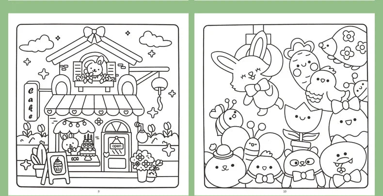 Premium Cozy Friends Coloring Book for Kids - Cute & Comfy Art Pages, Ages 6+