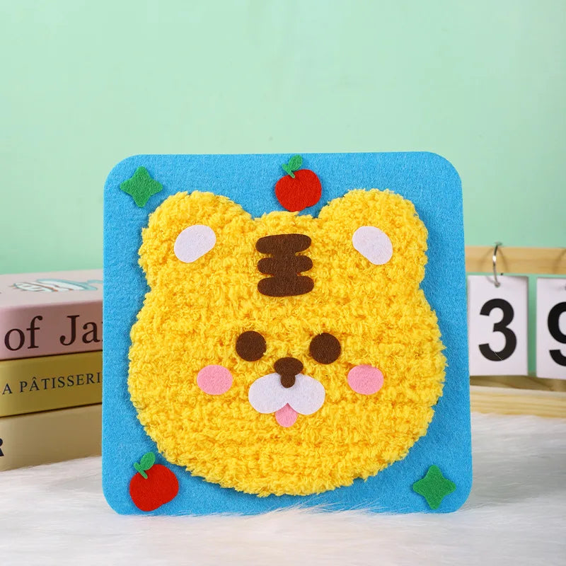 Beginner Kids Sewing Kit with Felt Animal Projects