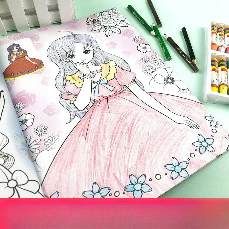 Premium Kids Coloring Book - Cozy Cute Art Pages for Beginners, Ages 6+