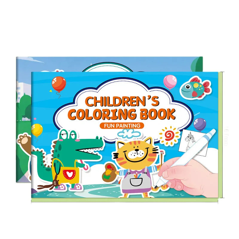 Cartoon Animal Coloring & Drawing Book for Kids