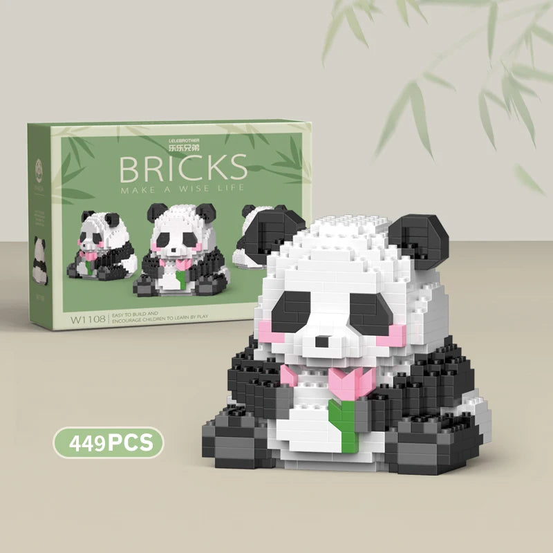 Premium Mini Panda Building Block Kit (DIY Model)
