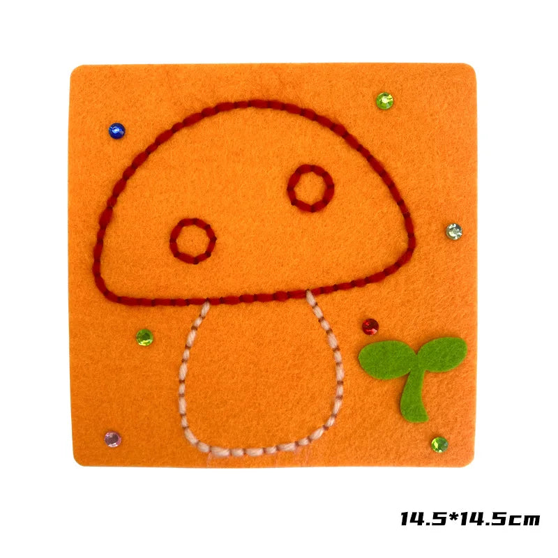 Felt Animal Embroidery & Sewing Kit for Kids