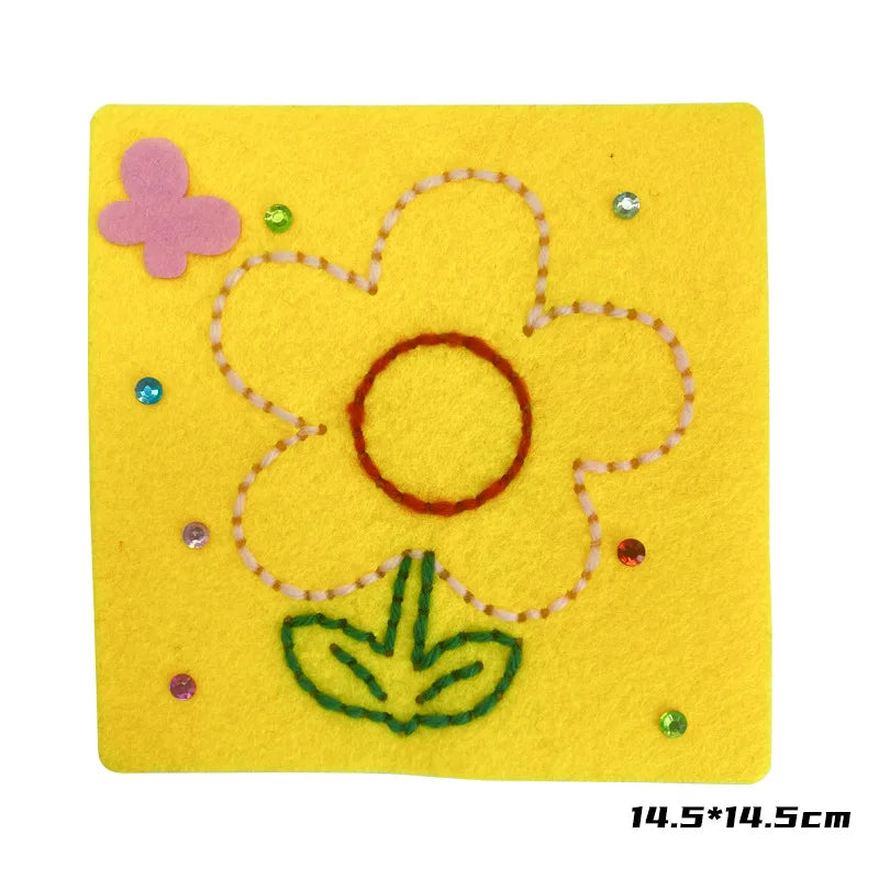 Felt Animal Embroidery & Sewing Kit for Kids